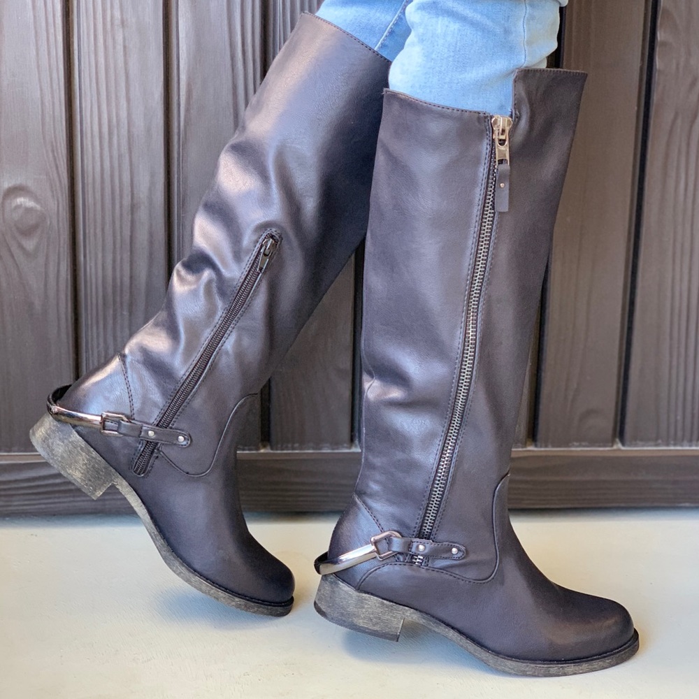 Harness Biker Cowboys Boots - Picture 2 of 8